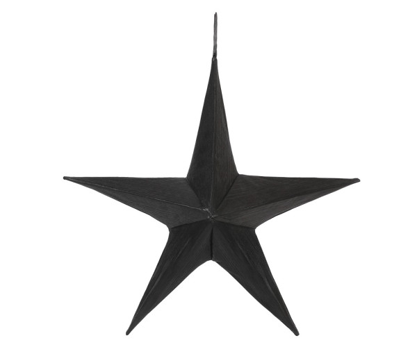 Μάυρο Κρεμαστό Υφασμάτινο Χριστουγεννιάτικο Αστέρι 60cm