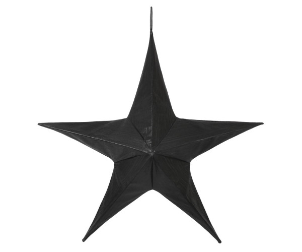 Μάυρο Κρεμαστό Υφασμάτινο Χριστουγεννιάτικο Αστέρι 80cm