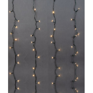 700L Led Κουρτίνα Ροής Με Μετασχηματιστή 4 Ταχυτήτων 300 x 100(h)cm (500L Θερμά Σταθερά Και 200L Λευκά Ροής New Drop