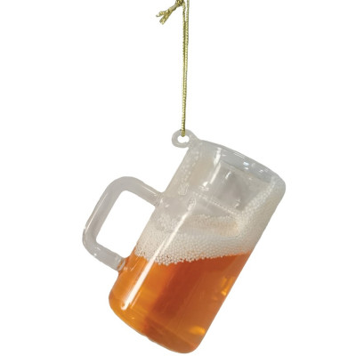 Γυάλινο Κρεμαστό Χριστουγεννιάτικο Στολίδι Ποτήρι 5,6 x 4 x 7,5cm