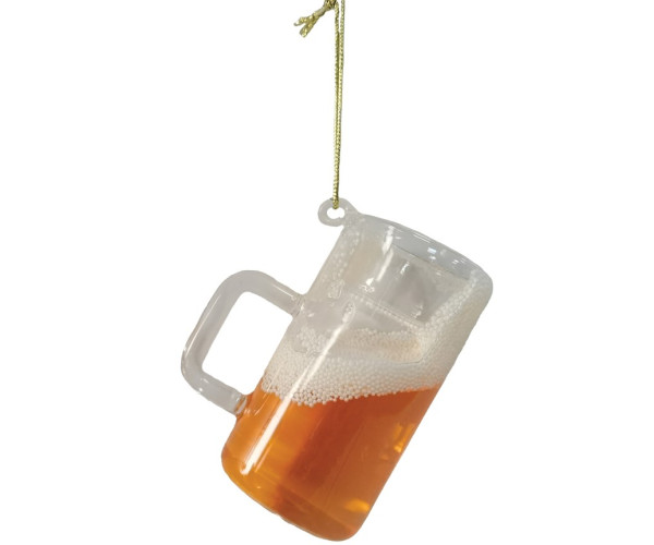 Γυάλινο Κρεμαστό Χριστουγεννιάτικο Στολίδι Ποτήρι 5,6 x 4 x 7,5cm