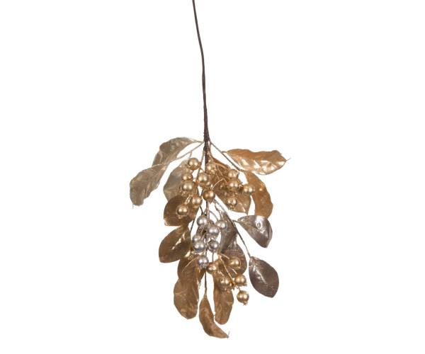 Χριστουγεννιάτικο Κλαδί Γκί Χρυσό 75cm