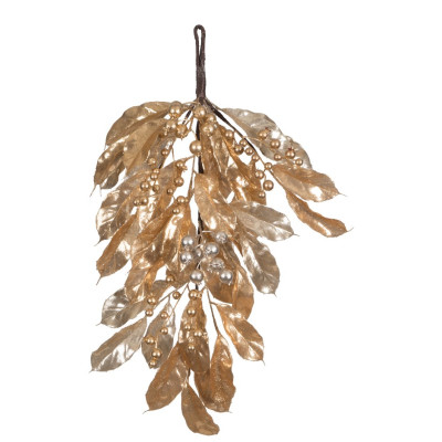 Χριστουγεννιάτικο Κλαδί Δάκρυ Με Γκι 70cm