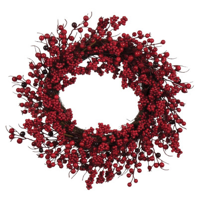 Χριστουγεννιάτικο Στεφάνι Γκί 55cm