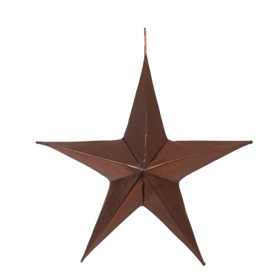 Καφέ Κρεμαστό Υφασμάτινο Χριστουγεννιάτικο Αστέρι 60cm