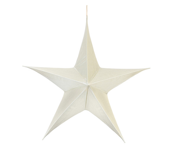 Μπέζ Κρεμαστό Υφασμάτινο Χριστουγεννιάτικο Αστέρι 100cm