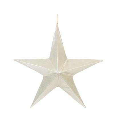 Μπέζ Κρεμαστό Υφασμάτινο Χριστουγεννιάτικο Αστέρι 80cm
