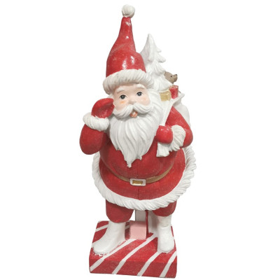 Πήλινος Διακοσμητικός Άγιος Βασίλης 41(h)cm