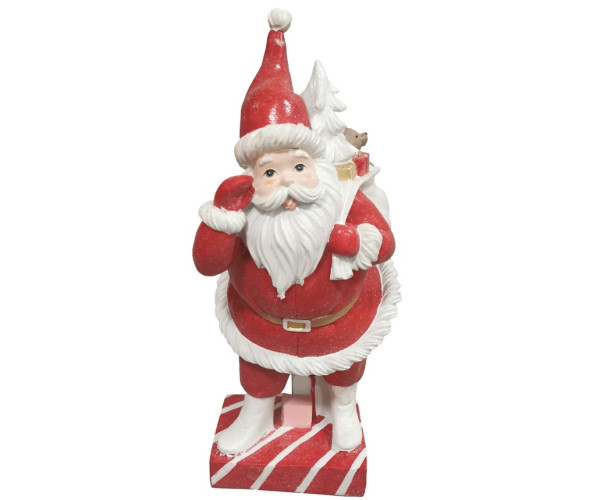Πήλινος Διακοσμητικός Άγιος Βασίλης 41(h)cm