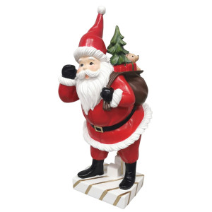 Πήλινος Διακοσμητικός Άγιος Βασίλης 41(h)cm
