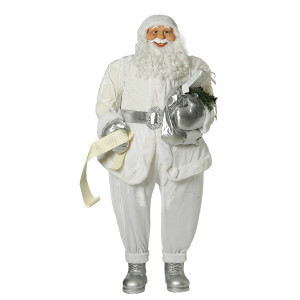 Διακοσμητικός Άγιος Βασίλης Λευκός 152(h)cm