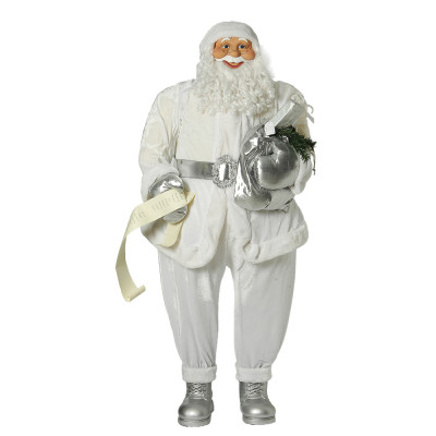 Διακοσμητικός Άγιος Βασίλης Λευκός 152(h)cm