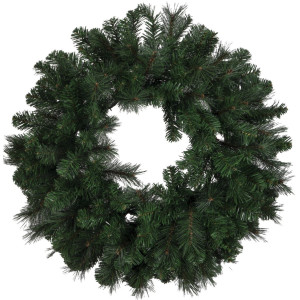 Πράσινο Mix Pvc Χριστουγεννιάτικο Στεφάνι Ø 75cm