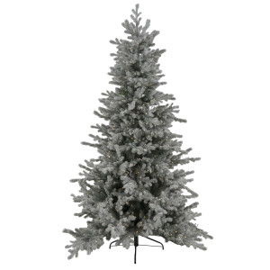 Χιονισμένο Χριστουγεννιάτικο Δέντρο Αχέροντας Με 500Led Θερμό Φωτισμό 8 Προγραμμάτων 210cm