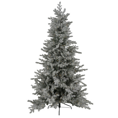 Χιονισμένο Χριστουγεννιάτικο Δέντρο Αχέροντας Με 500Led Θερμό Φωτισμό 8 Προγραμμάτων 210cm