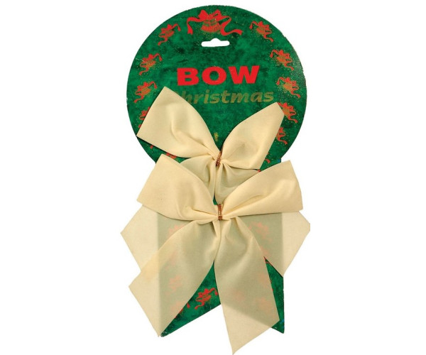 Χριστουγεννιάτικοι Φιόγκοι ,Σετ 2 Τεμαχίων