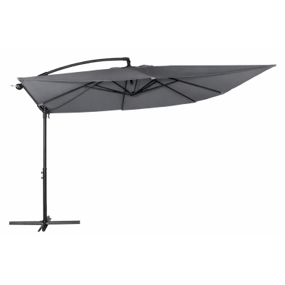 Γκρί Ανταλλακτικό Πανί Τετράγωνης Ομπρέλας 300 x 300cm Με 8 Ακτίνες 