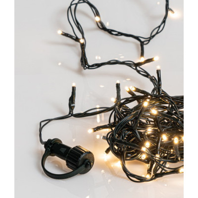 500Led Φωτάκια Με Επέκταση Και Μετασχηματιστή Ip44 ,Πράσινο Καλώδιο/Day Light Λαμπάκι (5cm Απόσταση) ,25 Μέτρα (Kelvin 3.000 - 4.000) Με Καρούλι Αποθήκευσης