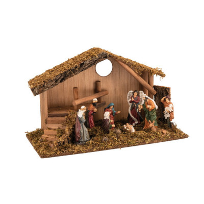 Ξύλινη Χριστουγεννιάτικη Φάτνη 45 x 20 x 26(h)cm