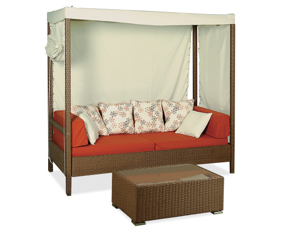 Καθιστικό Σέτ Rattan 2 Τεμαχίων 210 x 100 x 210(h)cm Καθιστικό Σέτ Rattan 2 Τεμαχίων 210 x 100 x 210(h)cm