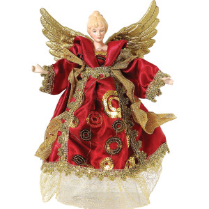 Χριστουγεννιάτικη Κορυφή Δέντρου Άγγελος 30cm