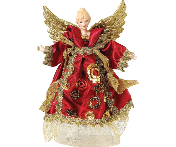 Χριστουγεννιάτικη Κορυφή Δέντρου Άγγελος 30cm