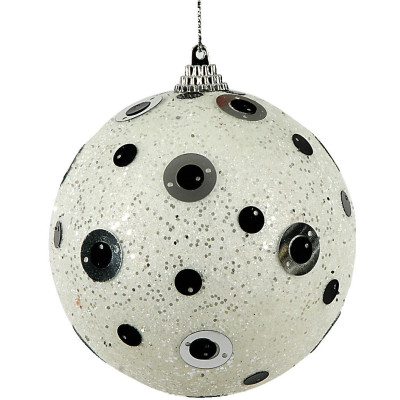 Πλαστική Χριστουγεννιάτικη Μπάλα 10cm ,Σέτ/6