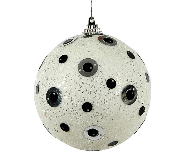 Πλαστική Χριστουγεννιάτικη Μπάλα 10cm ,Σέτ/6