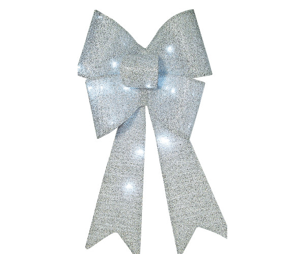 Χριστουγεννιάτικο Φιόγκος  Μπαταρίας Με Φώς Led 35 x 74(h)cm