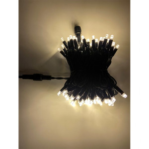 Χριστουγεννιάτικα φωτάκια led 100L καουτσούκ σε θερμό λευκό χρώμα