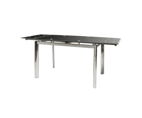 Τραπέζι Alpino Μαύρο 120(180) x 80 x 76 Τραπέζι Alpino Μαύρο 120(180) x 80 x 76