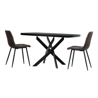 Τραπέζι Orion Μαύρο 135 x 80 x 75