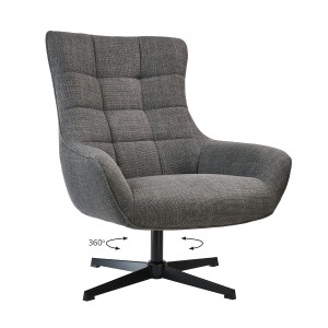 Πολυθρόνα Twin Γκρι 83 x 89 x 99