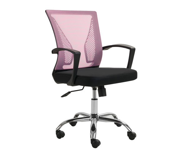 Kαρέκλα γραφείου Grace ροζ 57 x 58 x 93-102