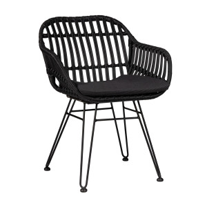 Πολυθρόνα Malibu Μαύρο 61 x 63 x 80