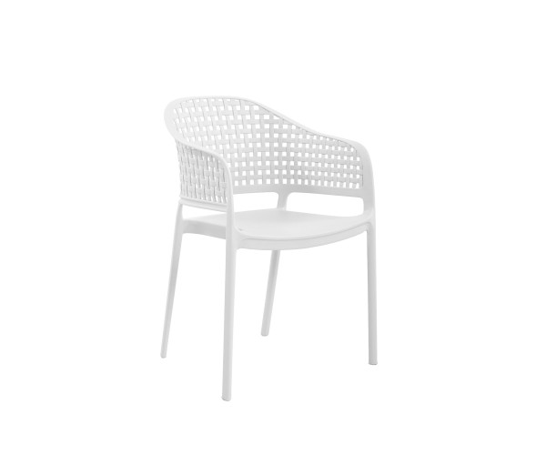 Πολυθρόνα CUBA λευκό 56 x 54 x 81