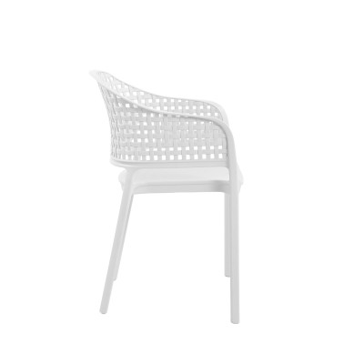 Πολυθρόνα CUBA λευκό 56 x 54 x 81