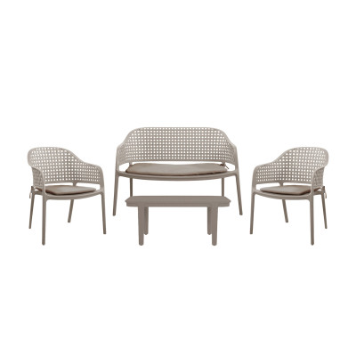 Πολυθρόνα CUBA-L μόκα 66 x 67 x 82