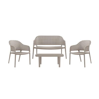 Πολυθρόνα CUBA-L μόκα 66 x 67 x 82