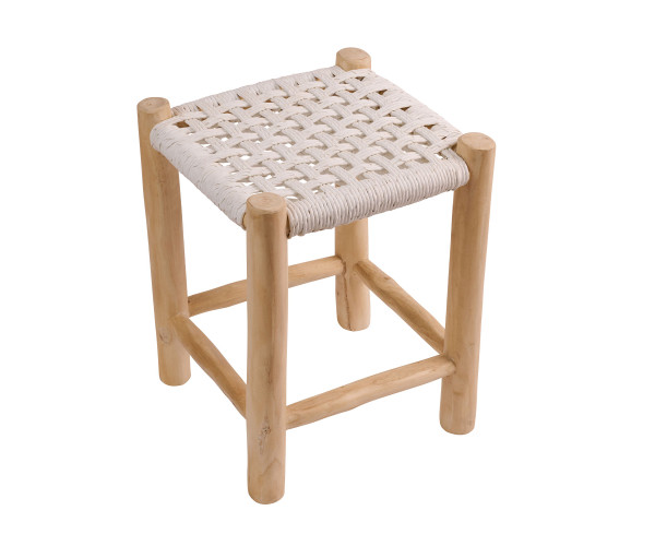 Σκαμπό Noor λευκό 35 x 35 x 47 Σκαμπό Noor λευκό 35 x 35 x 47