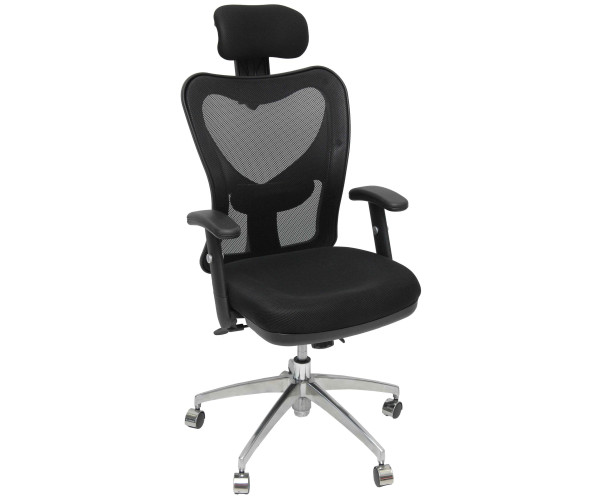 Velco Pro-Systems ΚΑΡΕΚΛΑ ΓΡΑΦΕΙΟΥ ΜΑΥΡΗ ΔΙΕΥΘΥΝΤΟΥ -ΔΙΑΣΤΑΣΕΙΣ: 60x50x115/125cm