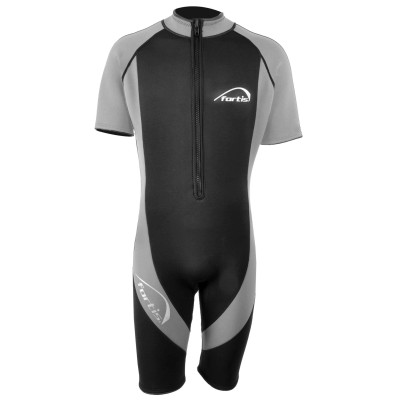fortis ΣΤΟΛΗ ΚΑΤΑΔΥΣΗΣ MONOSHORT ΑΝΔΡΙΚΗ  ΜΑΥΡΟ-ΓΚΡΙ 3mm M