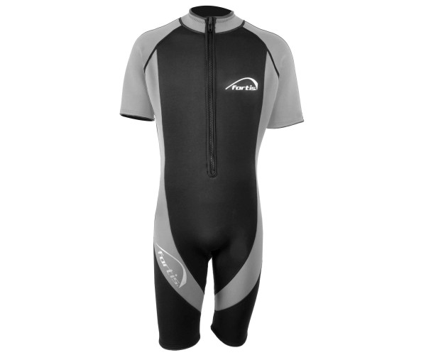 fortis ΣΤΟΛΗ ΚΑΤΑΔΥΣΗΣ MONOSHORT ΑΝΔΡΙΚΗ  ΜΑΥΡΟ-ΓΚΡΙ 3mm XXL