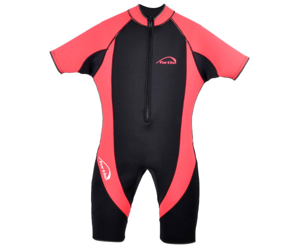 fortis ΣΤΟΛΗ ΚΑΤΑΔΥΣΗΣ MONOSHORT ΓΥΝΑΙΚΕΙΑ  ΜΑΥΡΟ-ΡΟΖ 3mm XXL