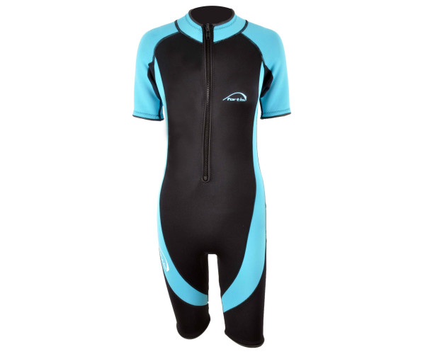fortis ΣΤΟΛΗ ΚΑΤΑΔΥΣΗΣ MONOSHORT  ΠΑΙΔΙΚΗ ΜΑΥΡΟ-ΜΠΛΕ 3mm Νο4 (104-110cm)