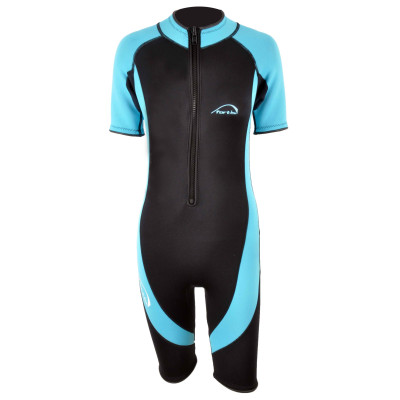 fortis ΣΤΟΛΗ ΚΑΤΑΔΥΣΗΣ MONOSHORT  ΠΑΙΔΙΚΗ ΜΑΥΡΟ-ΜΠΛΕ 3mm Νο8 (128-139cm)