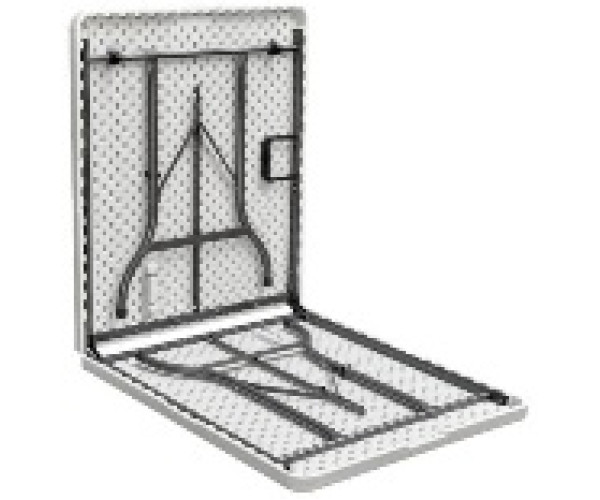 ΤΡΑΠΕΖΙ ΜΕΤΑΛΛΙΚΟ  CATERING  ΒΑΛΙΤΣΑ ΠΤΥΣΣΟΜΕΝΟ ΛΕΥΚΟ-ΔΙΑΣΤΑΣΕΙΣ: L180xW75xH72cm