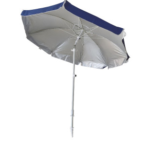 ΟΜΠΡΕΛΑ ΒΕΡΑΝΤΑΣ-ΚΗΠΟΥ-ΘΑΛΑΣΣΗΣ ΜΠΛΕ  ΜΕ ΕΣΩΤΕΡΙΚΗ ΑΣΗΜΙ ΕΠΙΣΤΡΩΣΗ 2m ΜΕΤΑΛΛΙΚΗ