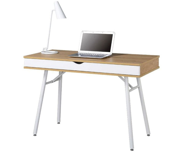 ΓΡΑΦΕΙΟ Η/Υ Μέταλλο Βαφή Άσπρο, Melamine Beech ΓΡΑΦΕΙΟ Η/Υ Μέταλλο Βαφή Άσπρο, Melamine Beech