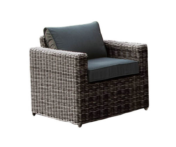 ARIZONA Πολυθρόνα Καθιστικού Κήπου ALU, Wicker Grey Brown, Μαξιλάρια Ανθρακί ARIZONA Πολυθρόνα Καθιστικού Κήπου ALU, Wicker Grey Brown, Μαξιλάρια Ανθρακί
